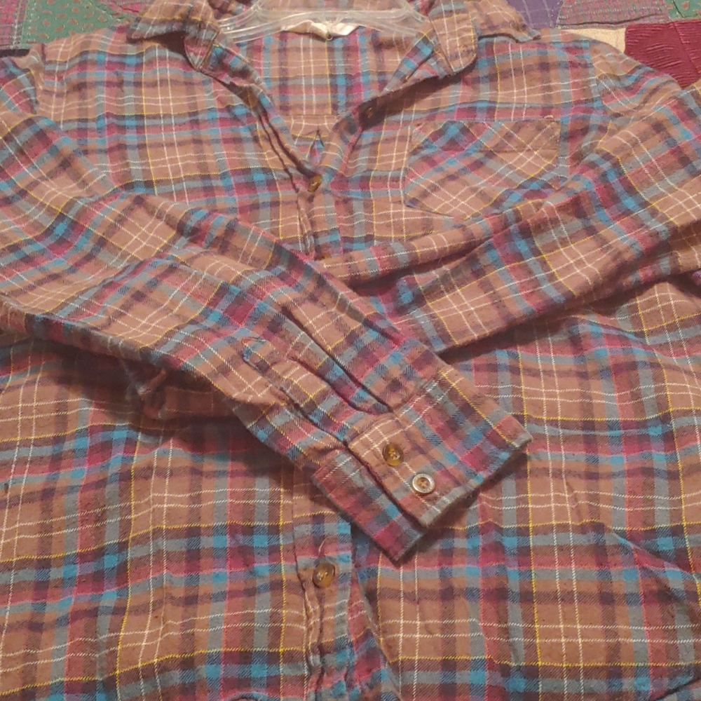 Hollister Plaid Flannel Button Down Shirt